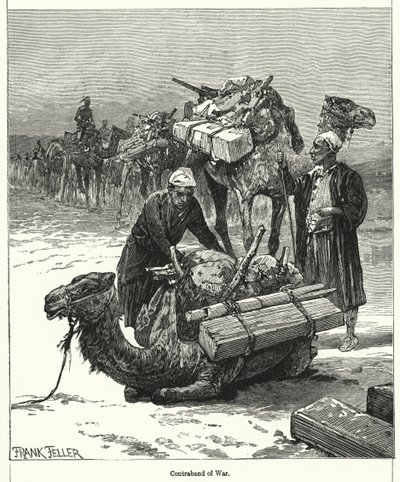Contrebande de guerre (gravure) - Frank (after) Feller