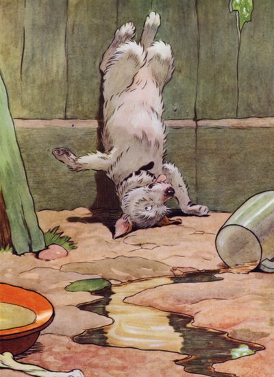 Illustration pour La Mère Hubbard - Frank Adams