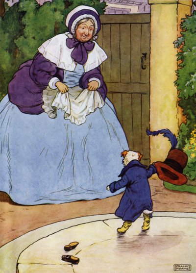 Illustration pour Vieille Mère Hubbard - Frank Adams
