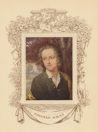 Portrait du poète Thomas Gray - Frank Adams