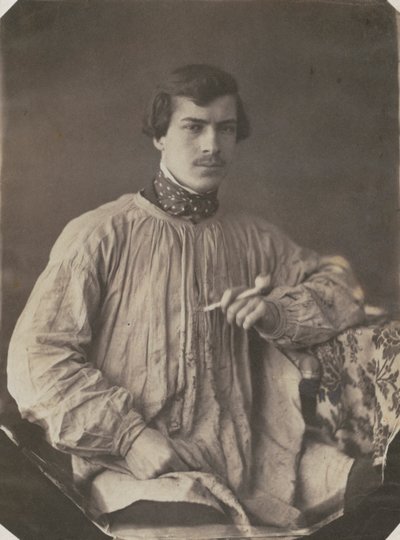 Artiste (ou assistant) avec pipe - Frank Chauvassaignes