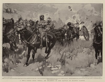 Un obus boer bien visé, un incident de la bataille d