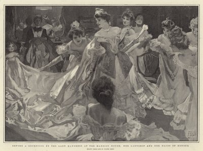 Avant une réception par la Lady Mayoress au Mansion House, sa Seigneurie et ses Demoiselles d