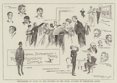 Distribution des prix aux étudiants de la Royal Academy à Burlington House - Frank Craig