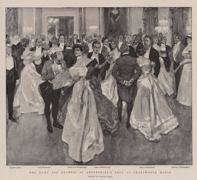 Le bal du duc et de la duchesse de Devonshire à Chatsworth House - Frank Craig
