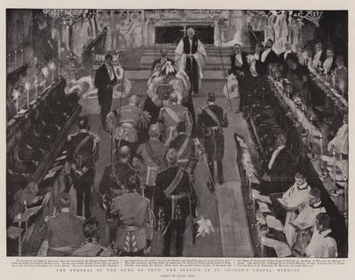 Les funérailles du duc de Teck, le service à la chapelle Saint-Georges de Windsor - Frank Craig