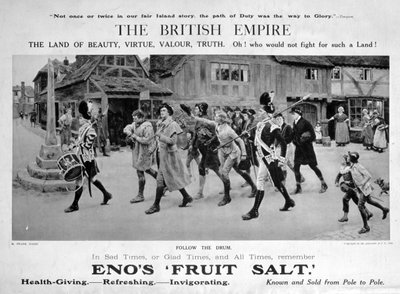Publicité pour le sel de fruits Enos - Frank Dadd