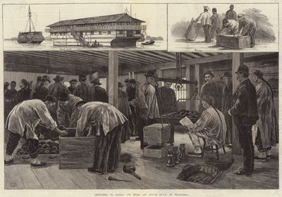 Croquis en Chine, à bord d