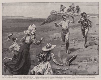 Le côté lumineux du siège de Mafeking, course après un obus épuisé - Frank Dadd