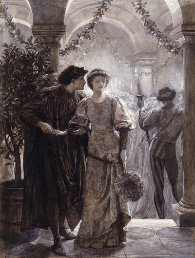 Scènes de Roméo et Juliette : La scène du bal - Frank Dicksee