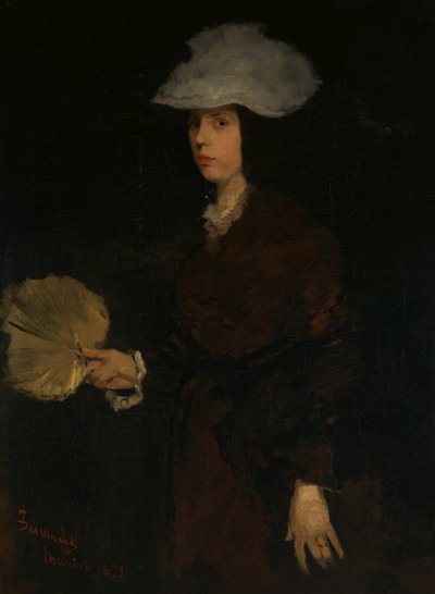 Dame avec éventail, 1873 - Frank Duveneck