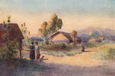 Nouvelle-Zélande : Un village maori - Frank H Wright