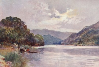 Nouvelle-Zélande : Matin sur la rivière Wanganui - Frank H Wright