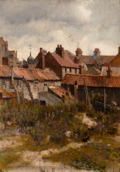 Downalong, St Ives (huile sur panneau) - Frank Lewis Emanuel