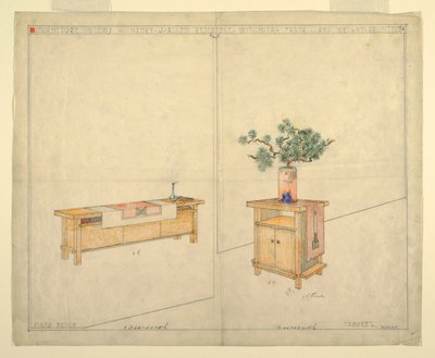 Banc de piano et tabouret, résidence Henry J. Allen, Wichita, KA - Frank Lloyd Wright