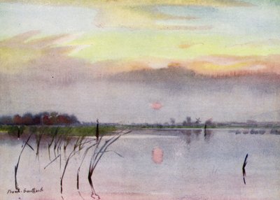 Norfolk Broads: Coucher de soleil, Heigham Sounds - Frank Southgate
