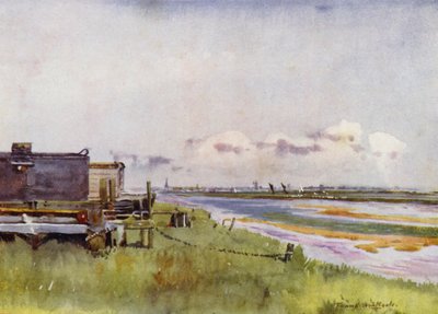 Norfolk Broads : Yarmouth depuis Breydon - Frank Southgate