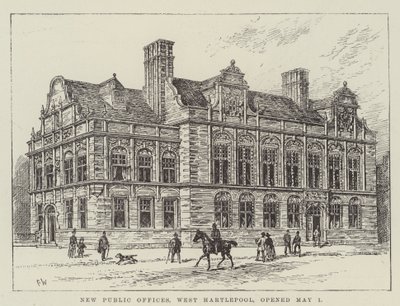 Nouveaux bureaux publics, West Hartlepool, ouverts le 1er mai - Frank Watkins