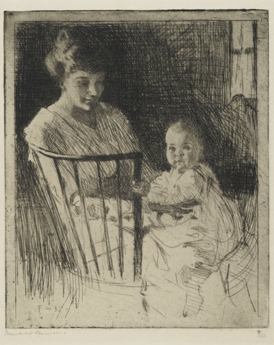 Mère et enfant - Frank Weston Benson