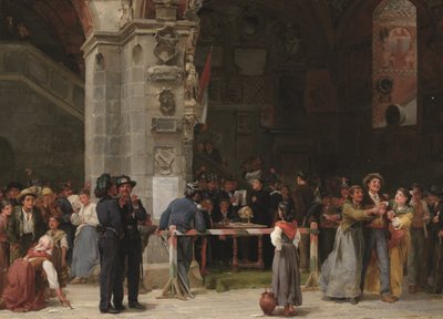 Dessin pour le service militaire - Italie moderne - Frank William Warwick Topham