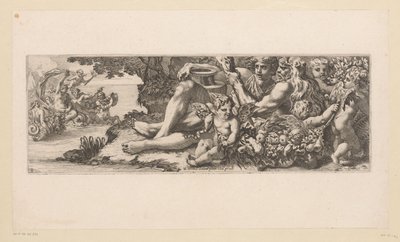 Triomphe de Galatée avec Hercule et figures allégoriques sur la rive
Figures mythologiques au bord de l