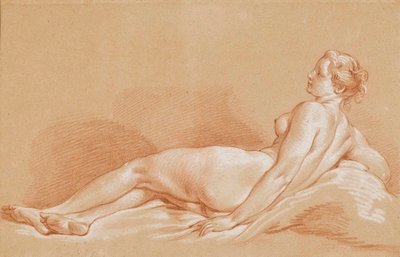Boucher - Jeune femme allongée - François Boucher