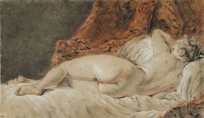 Femme allongée vue de dos, dit le Sommeil, ca 1720 - François Boucher