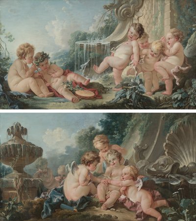 Musique et danse et cupidons en conspiration - François Boucher