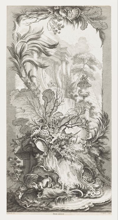 Rocaille [Rococo Design], in Nouveaux Morceaux pour des Paravents [New Concepts for Screens] - François Boucher