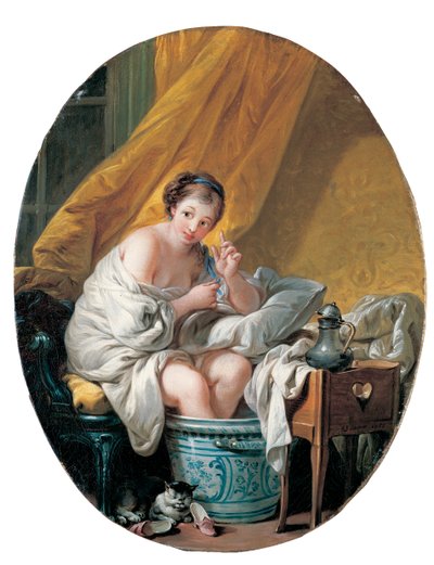 Jeune femme prenant un bain de pieds, 1766 - François Boucher
