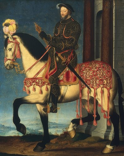 Portrait équestre de François Ier, roi de France. Vers 1540 - François Clouet
