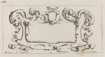 Cartouche - François Collignon after Stefano Della Bella