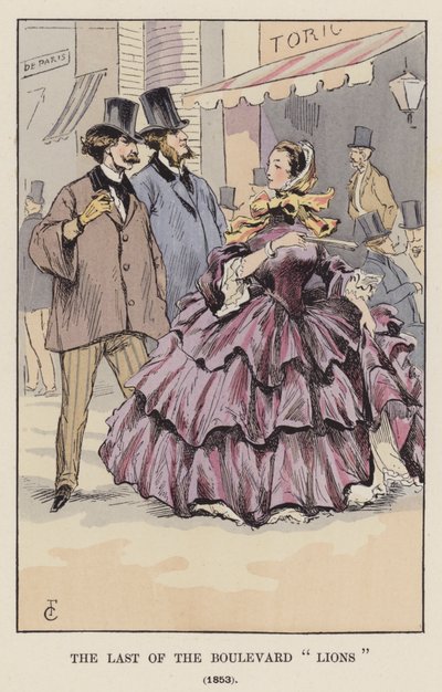 Le Dernier des Lions du Boulevard, 1853 - François Courboin