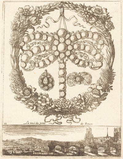 La vue du pont de Rouen - François Le Febvre