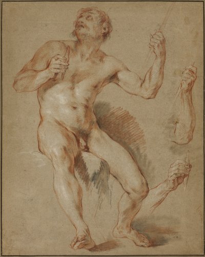 Hercule assis, étude pour Hercule et Omphale - François Le Moyne