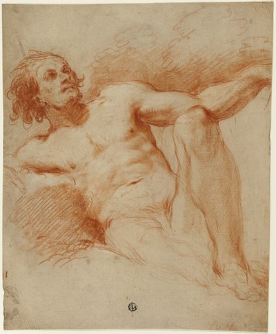 Homme nu assis - François Le Moyne