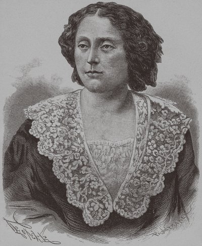 Portrait de la princesse Nino Aleksandrovna Griboyedova née Chavchavadze - François Pannemaker