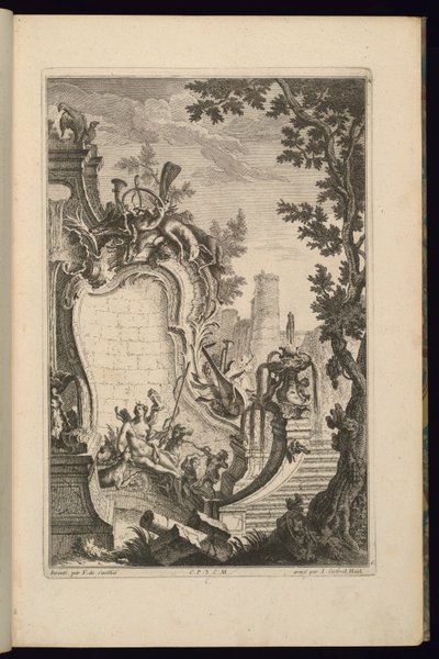 Conception pour une fontaine avec Diane - François de Cuvilliés the Elder
