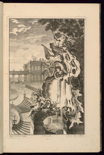 Conception pour une Fontaine avec une Ancre - François de Cuvilliés the Elder