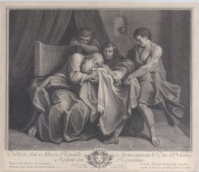 Jacob pleurant sur la robe de son fils tandis que ses autres fils la lui arrachent - François de Poilly