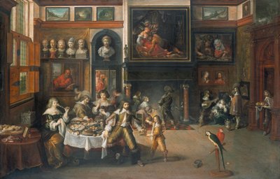 Souper à la maison du bourgmestre Rockox - Frans Francken the Younger