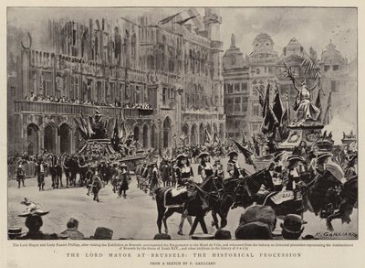 Le lord-maire à Bruxelles, le cortège historique - Frans Gaillard
