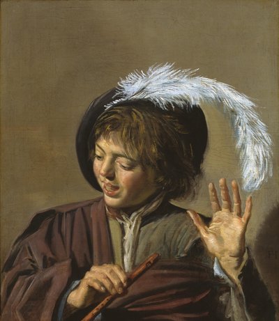 Garçon avec une flûte - Frans Hals