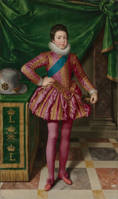 Portrait du roi Louis XIII de France, 1611 - Frans II Pourbus
