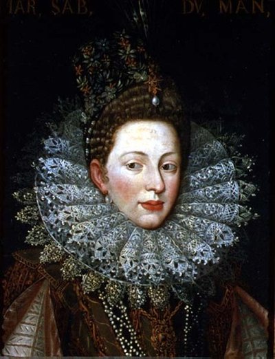 Portrait de Marguerite Gonzague, Duchesse de Savoie - Frans II Pourbus