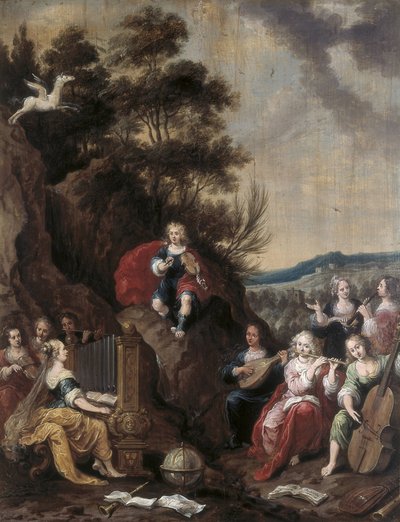 Concert de muses avec Apollon - Frans II the Younger Francken