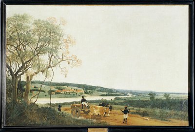 La charrette a boeufs, paysage bresilien ... - Frans Jansz Post