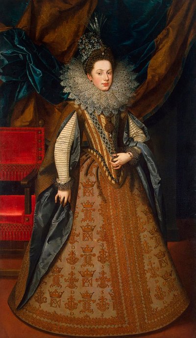 Portrait de Marguerite de Savoie, 1589-1655, duchesse de Mantoue et de Montferrat, 1608 - Frans Pourbus the Younger