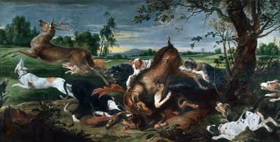 Chasse au cerf - Frans Snyders