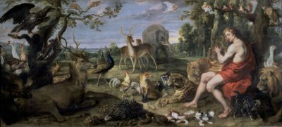 Orphée et les animaux – XVIIe siècle – huile sur toile – 195 × 432 cm – NP 1844 – baroque flamand - Frans Snyders or Snijders